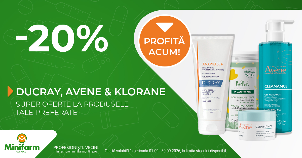 Magna - Selectie Ducray, Avene, Klorane - 20%