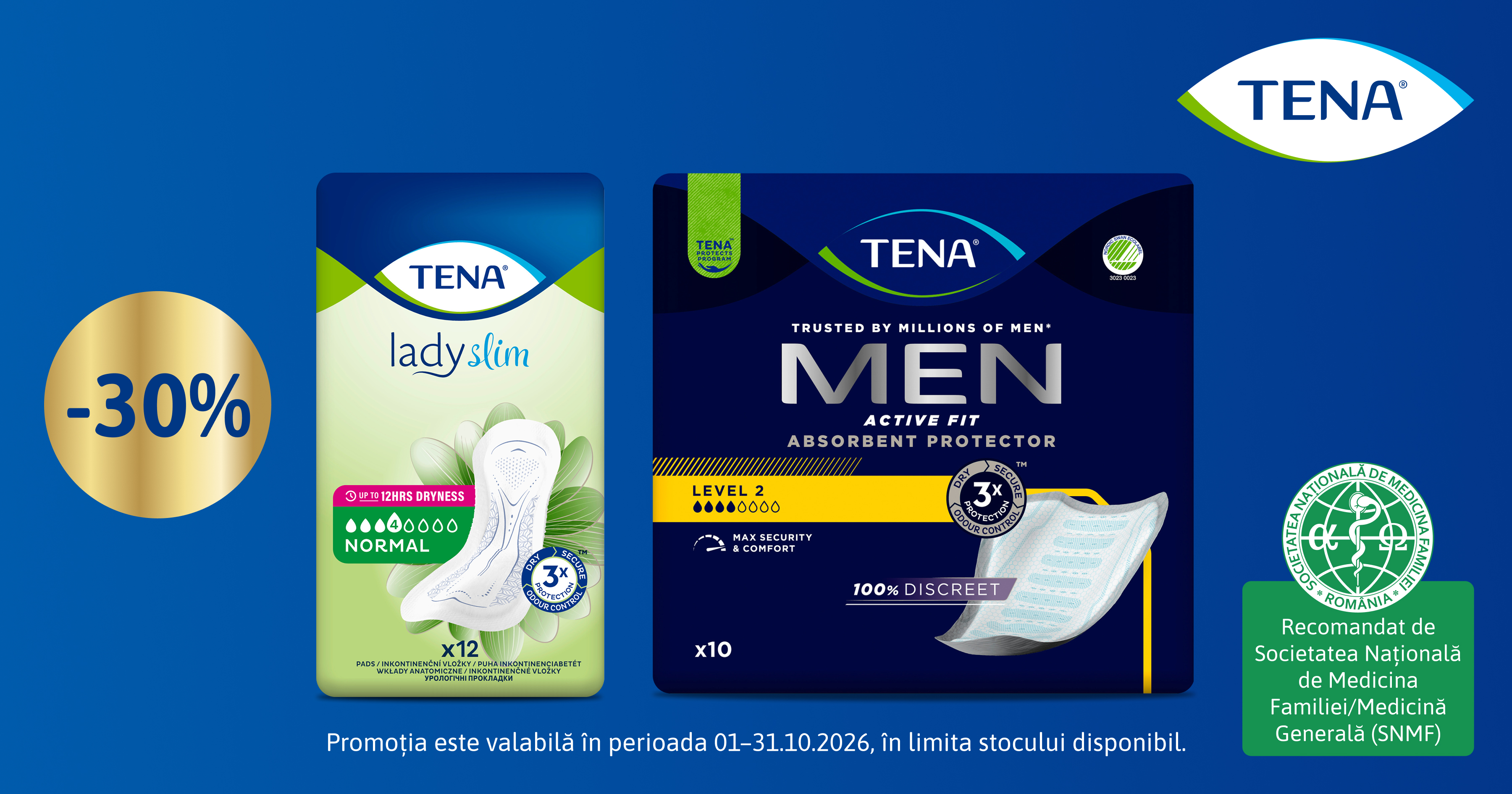 Tena - 30% 