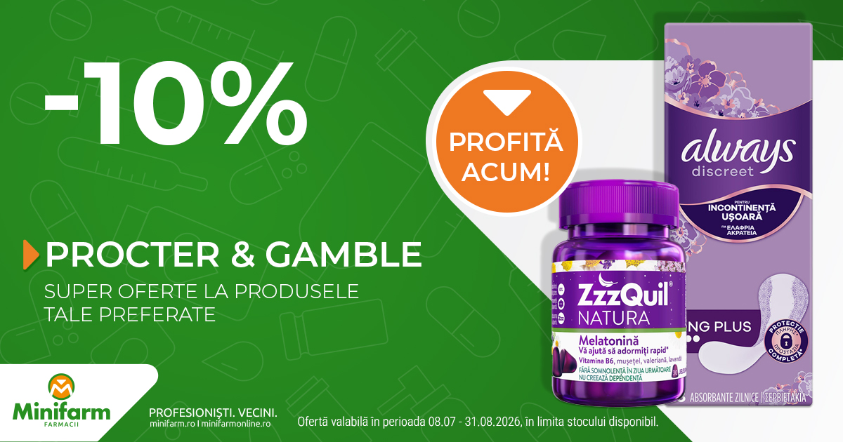 Procter&Gamble -08.07-31.08 - 10%