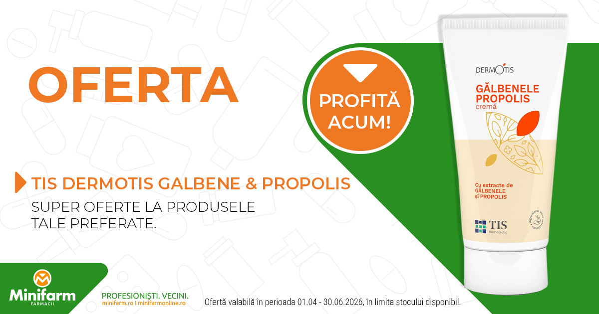 TIS DERMOTIS CREMA CU GALBENELE SI PROPOLIS 