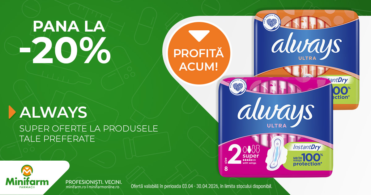 P&G - Pads - pana la 20%
