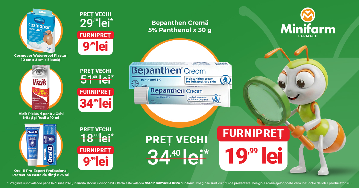 Prinde FurniPREȚUL în cele peste 130 de farmacii Minifarm!